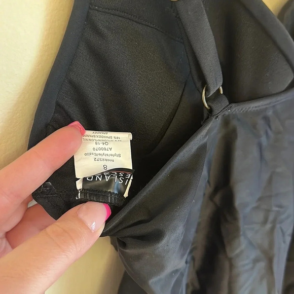 Island escape black push up tankini top - Picture 5 of 5